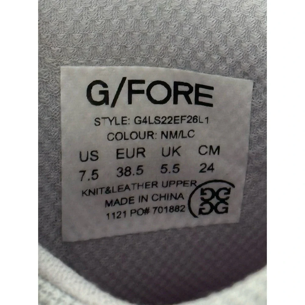 G/FORE Ghost Cap Toe Gallivanter Golf Shoes Gray Pink Oxford Camo Womens US 7.5
